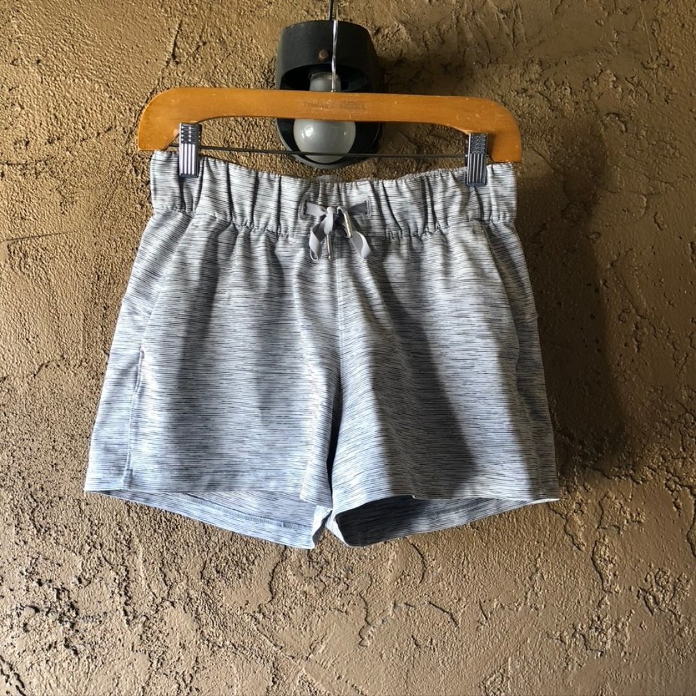 Lululemon Light Gray Running Shorts